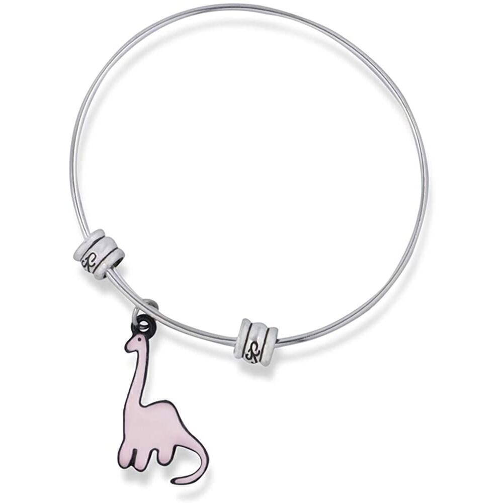 Brontosaurus Cartoonish Bronto Dinosaur Fancy Charm Bangle